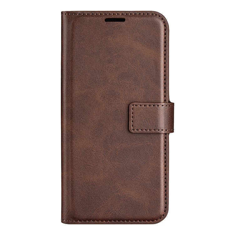 EIDERWOOD iPhone 17 Pro Max Kunstskinn Flip Deksel m. Stativfunksjon & Kortholder - Brun