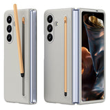 EIDERWOOD Samsung Galaxy Z Fold7 Hard Plast Deksel m. Stylus - Lysegrå