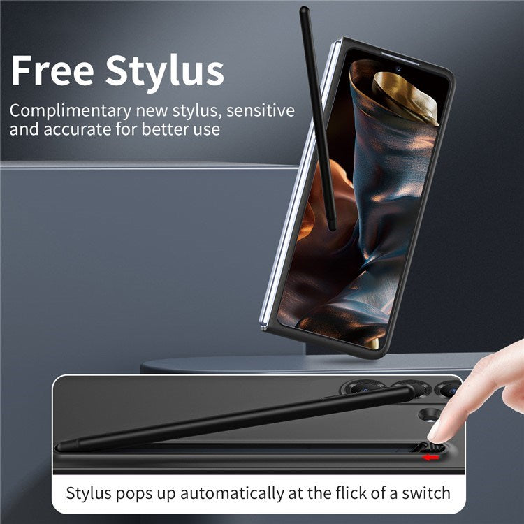 EIDERWOOD Samsung Galaxy Z Fold7 Hard Plast Deksel m. Stylus - Svart