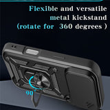 EIDERWOOD iPhone 17 Pro Max Hybrid Håndverker Deksel m. Kickstand & Cam Slider - Rød