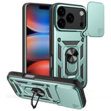 EIDERWOOD iPhone 17 Pro Max Hybrid Håndverker Deksel m. Kickstand & Cam Slider - Grønn