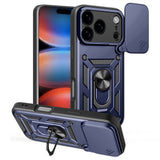 EIDERWOOD iPhone 17 Pro Max Hybrid Håndverker Deksel m. Kickstand & Cam Slider - Blå