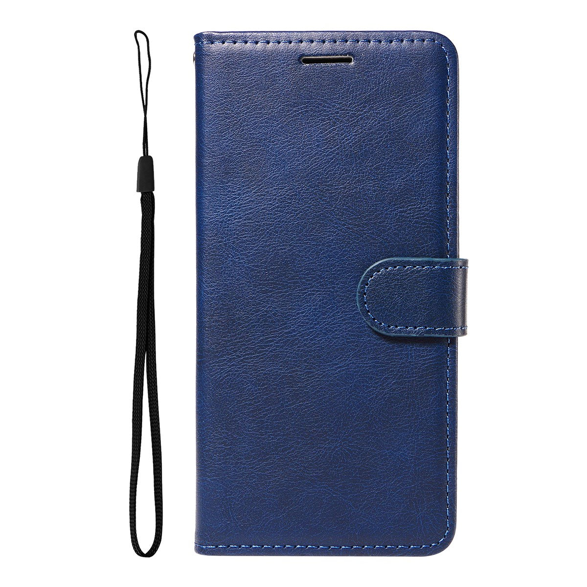 EIDERWOOD iPhone 17 Pro Deksel i Kunstskinn med Lommebok & Stropp - Blå