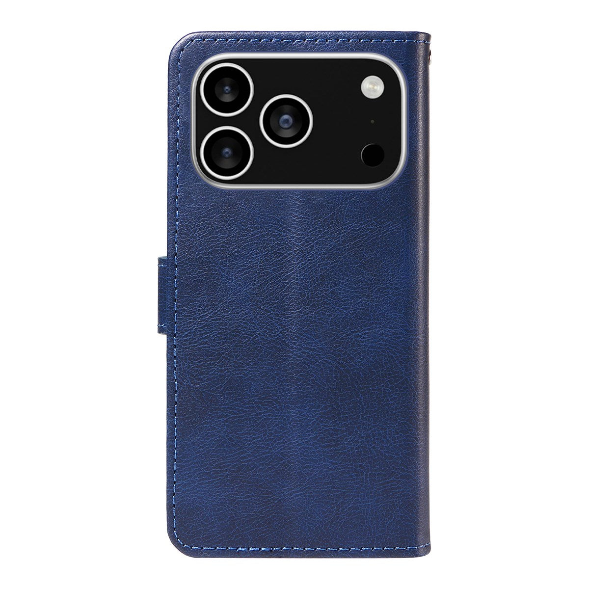 EIDERWOOD iPhone 17 Pro Deksel i Kunstskinn med Lommebok & Stropp - Blå