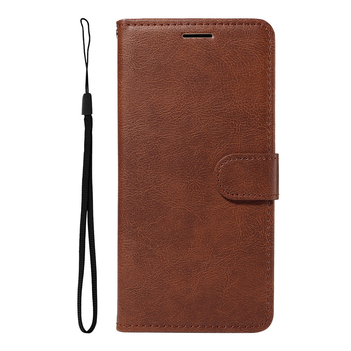 EIDERWOOD iPhone 17 Pro Deksel i Kunstskinn med Lommebok & Stropp - Brun