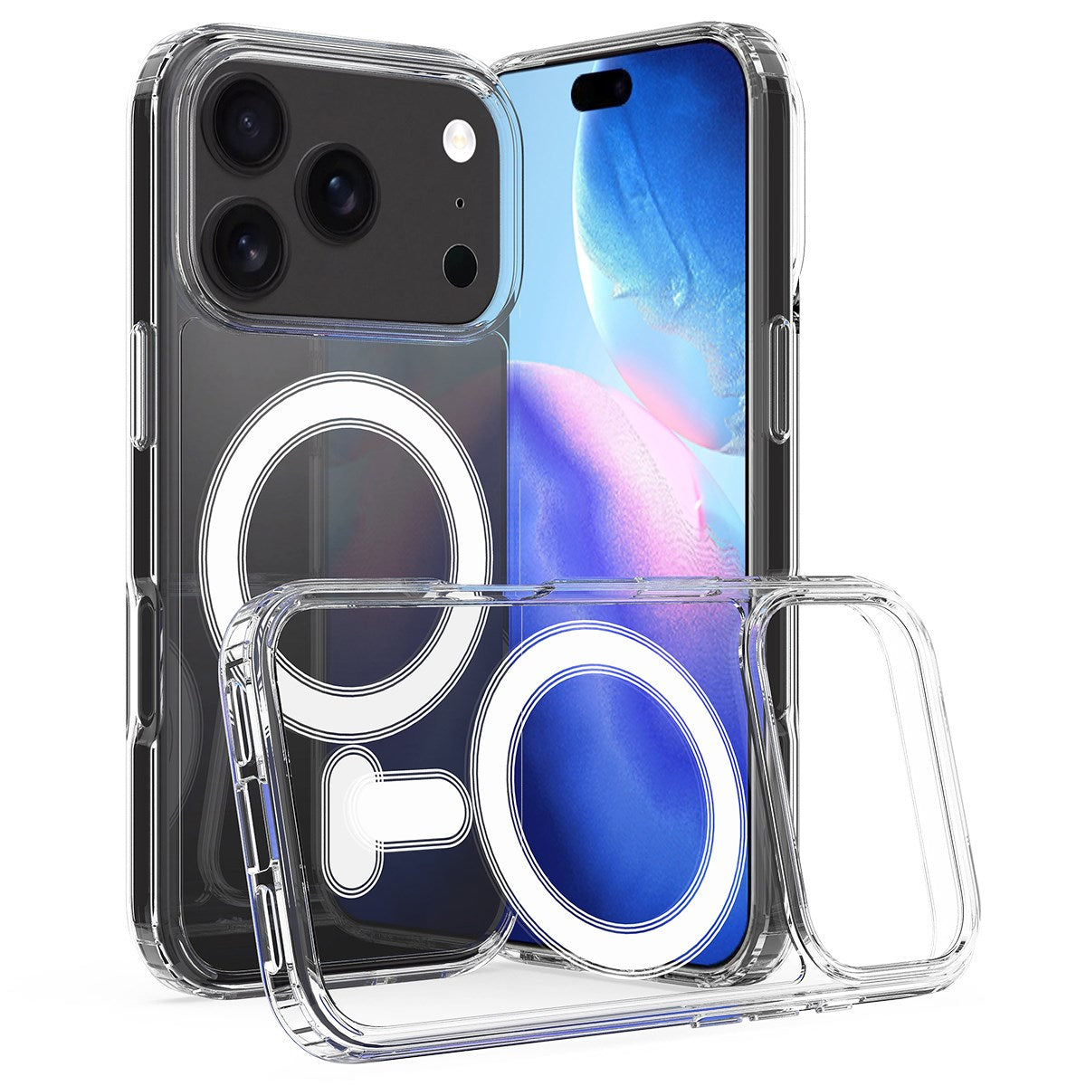 EIDERWOOD iPhone 17 Pro Max Hybrid Plast Deksel - MagSafe Kompatibel - Gjennomsiktig