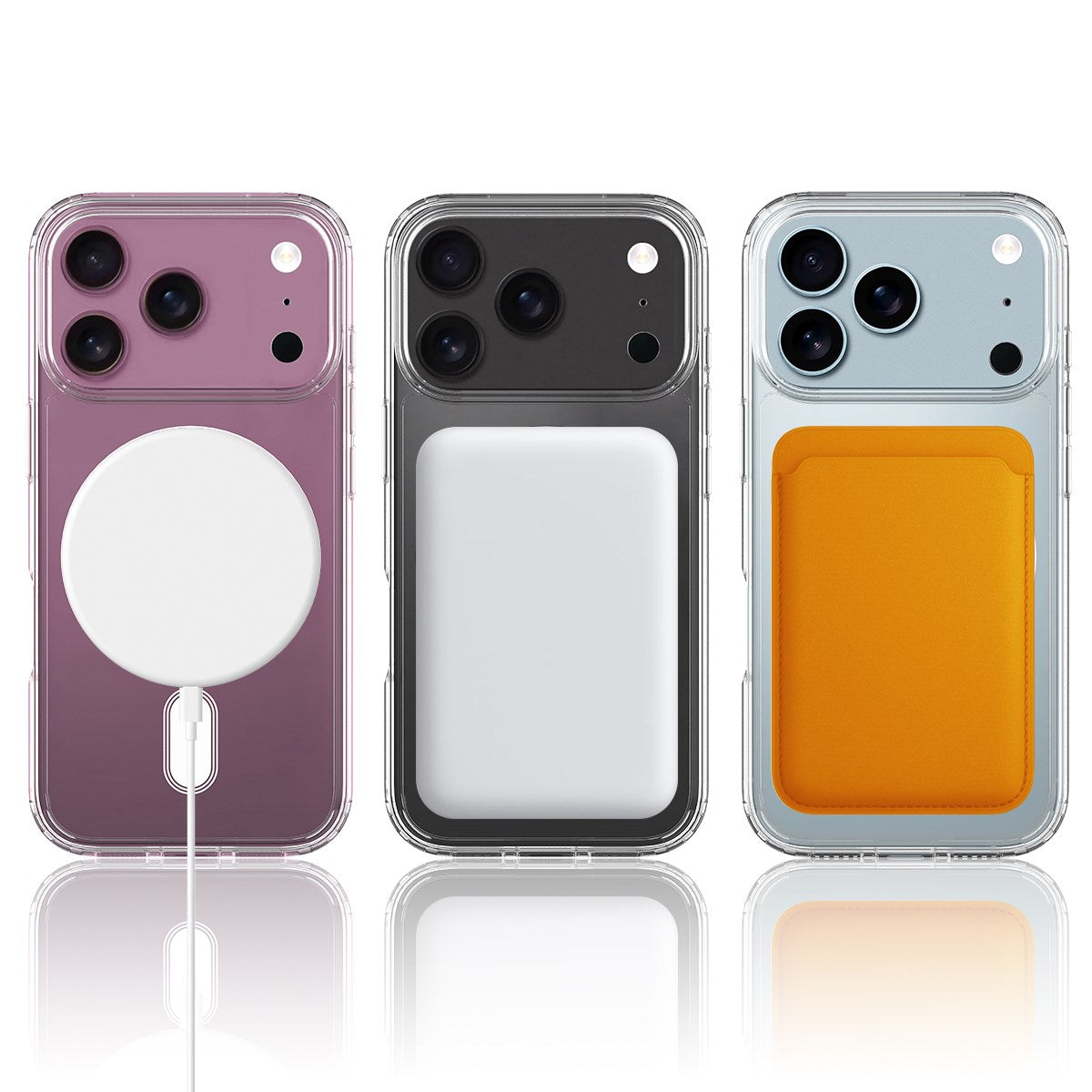 EIDERWOOD iPhone 17 Pro Hybrid Plast Deksel - MagSafe Kompatibel - Gjennomsiktig
