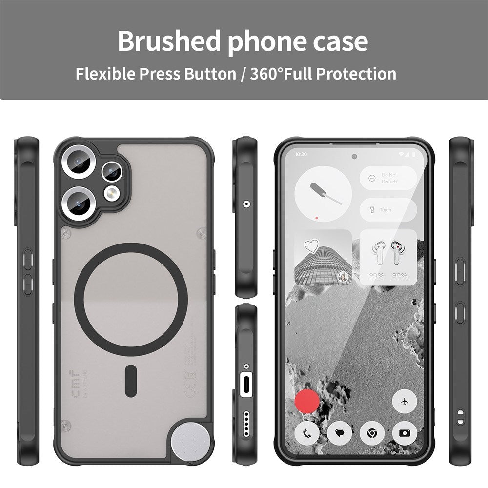 Nothing CMF Phone 2 Pro EIDERWOOD Hybrid Plast Deksel - MagSafe Kompatibel - Svart