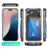 iPhone 18 Pro / 17 Pro EIDERWOOD Hybrid Plast Deksel m. Kortlomme - Gjennomsiktig