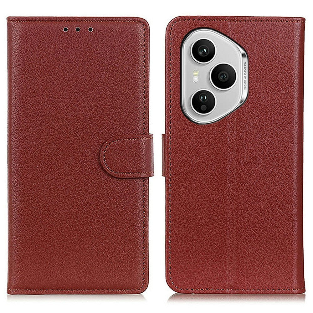 EIDERWOOD Honor 400 Pro Kunstskinn Flip Deksel m. Kortholder & Ståfunksjon - Brun