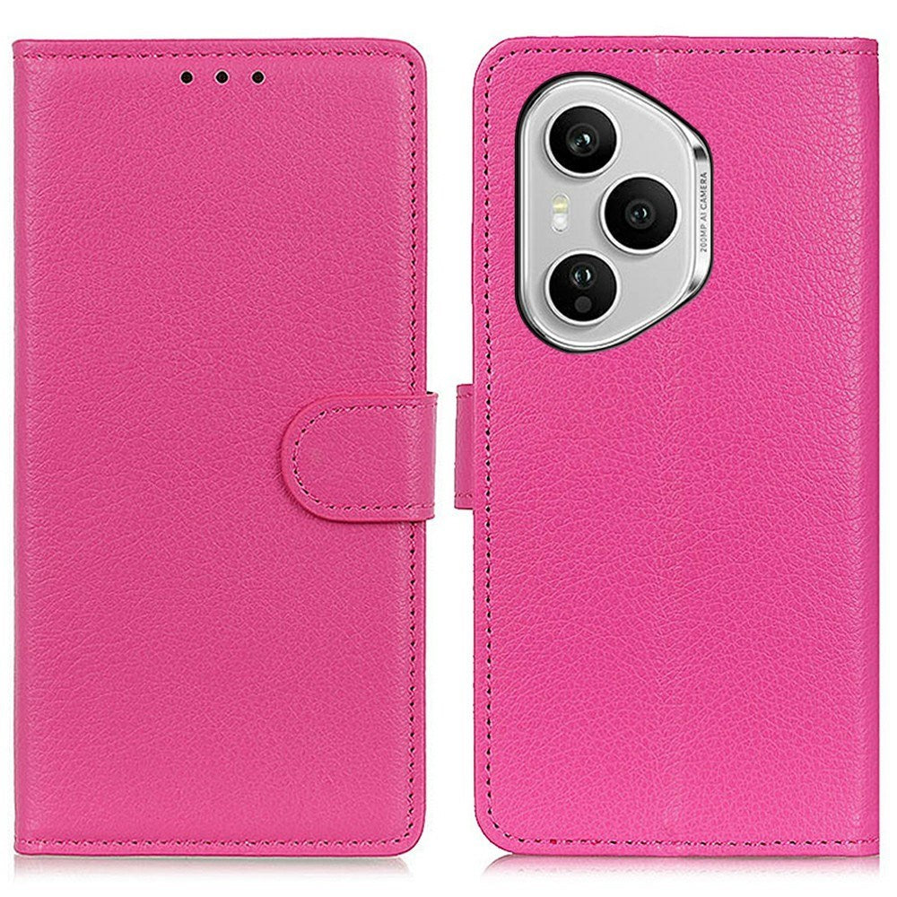 EIDERWOOD Honor 400 Pro Kunstskinn Flip Deksel m. Kortholder & Ståfunksjon - Rosa