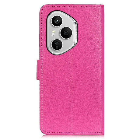 EIDERWOOD Honor 400 Pro Kunstskinn Flip Deksel m. Kortholder & Ståfunksjon - Rosa