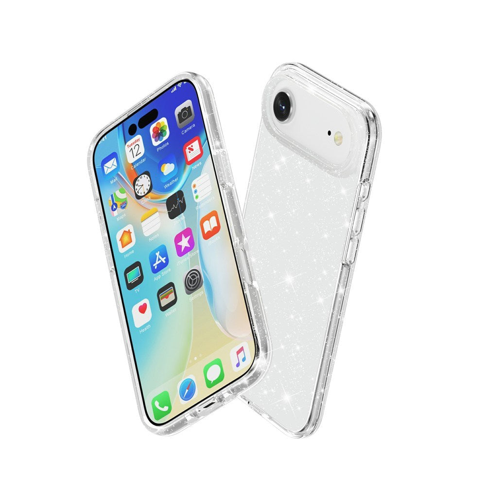 EIDERWOOD iPhone Air Hybrid Plast Deksel - Hvit Glitter