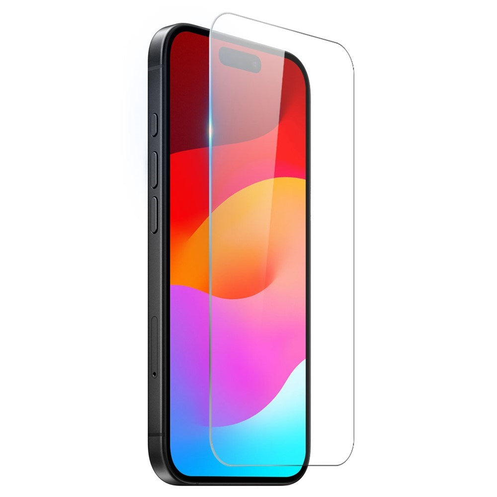 NORTHJO iPhone 17 2-i-1 Beskyttelsessett m. Fleksibelt Plast Deksel & Herdet Skjermbeskyttelsesglass - Gjennomsiktig