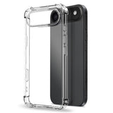 NORTHJO iPhone Air 3-i-1 Beskyttelsessett m. Støtabsorberende Fleksibelt Plast Deksel / Herdet Skjermbeskyttelsesglass / Kameralinsebeskytterglass - Gjennomsiktig