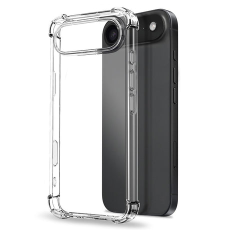 NORTHJO iPhone Air 3-i-1 Beskyttelsessett m. Støtabsorberende Fleksibelt Plast Deksel / Herdet Skjermbeskyttelsesglass / Kameralinsebeskytterglass - Gjennomsiktig