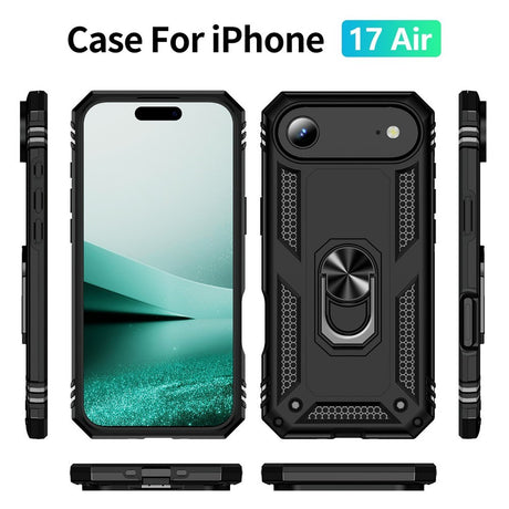 EIDERWOOD iPhone Air Hybrid Håndverker Deksel m. Kickstand - Svart