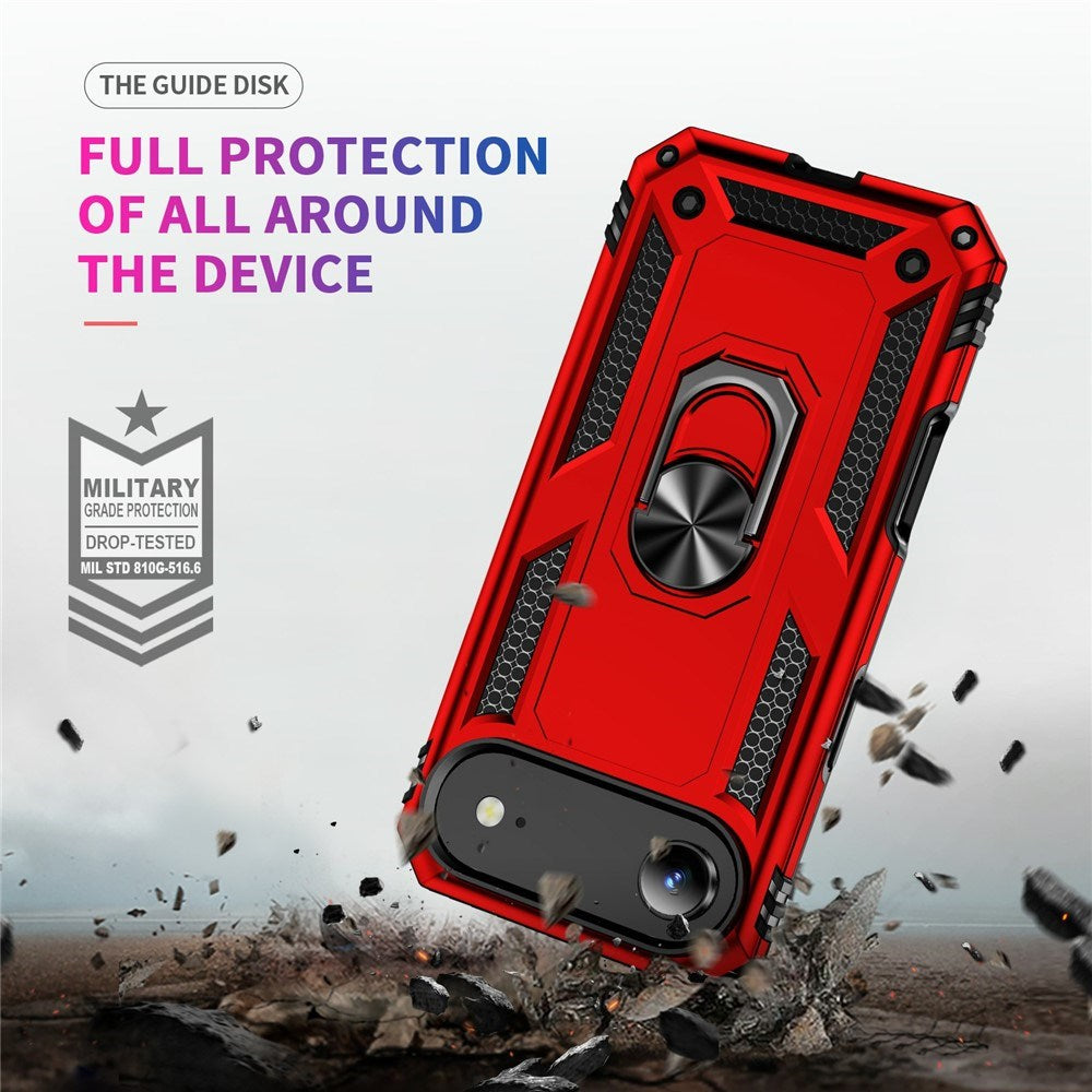 EIDERWOOD iPhone Air Hybrid Håndverker Deksel m. Kickstand - Rød