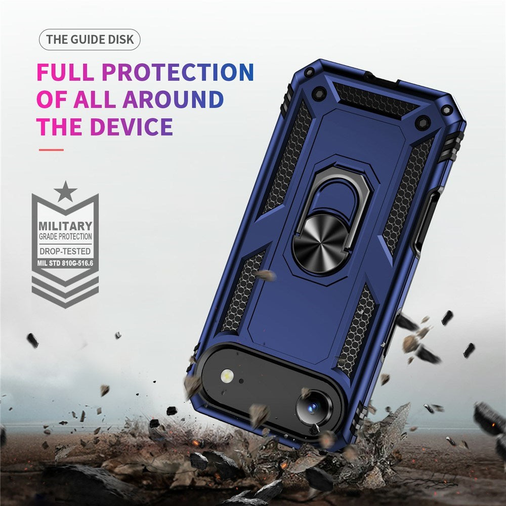 EIDERWOOD iPhone Air Hybrid Håndverker Deksel m. Kickstand - Blå