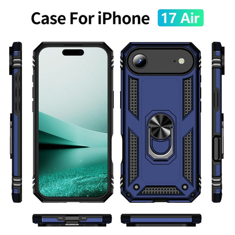 EIDERWOOD iPhone Air Hybrid Håndverker Deksel m. Kickstand - Blå