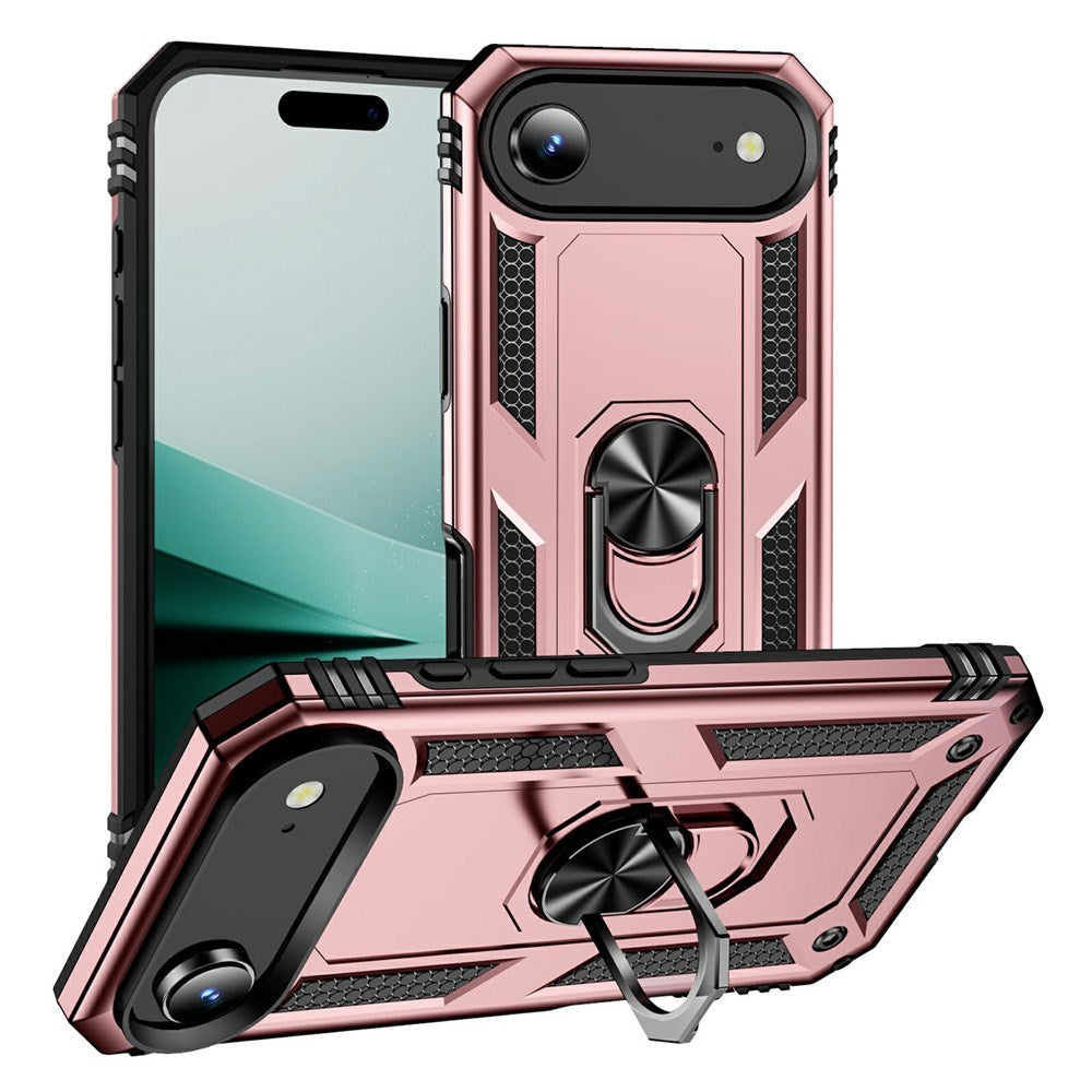EIDERWOOD iPhone Air Hybrid Håndverker Deksel m. Kickstand - Rosegull