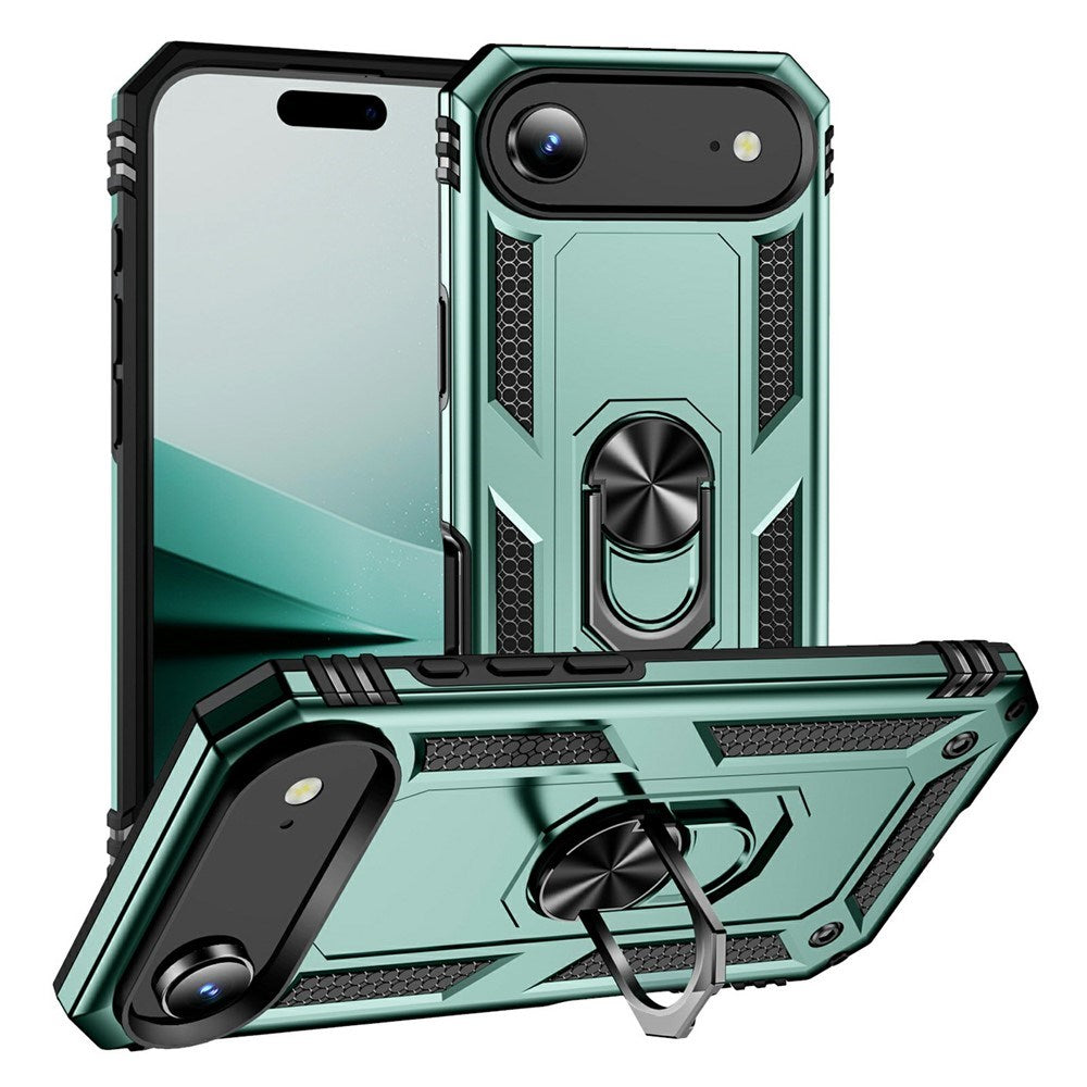 EIDERWOOD iPhone Air Hybrid Håndverker Deksel m. Kickstand - Grønn