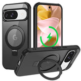 EIDERWOOD Google Pixel 10 / 10 Pro / 9 / 9 Pro Hybrid Deksel med Kickstand - MagSafe Kompatibel - Svart