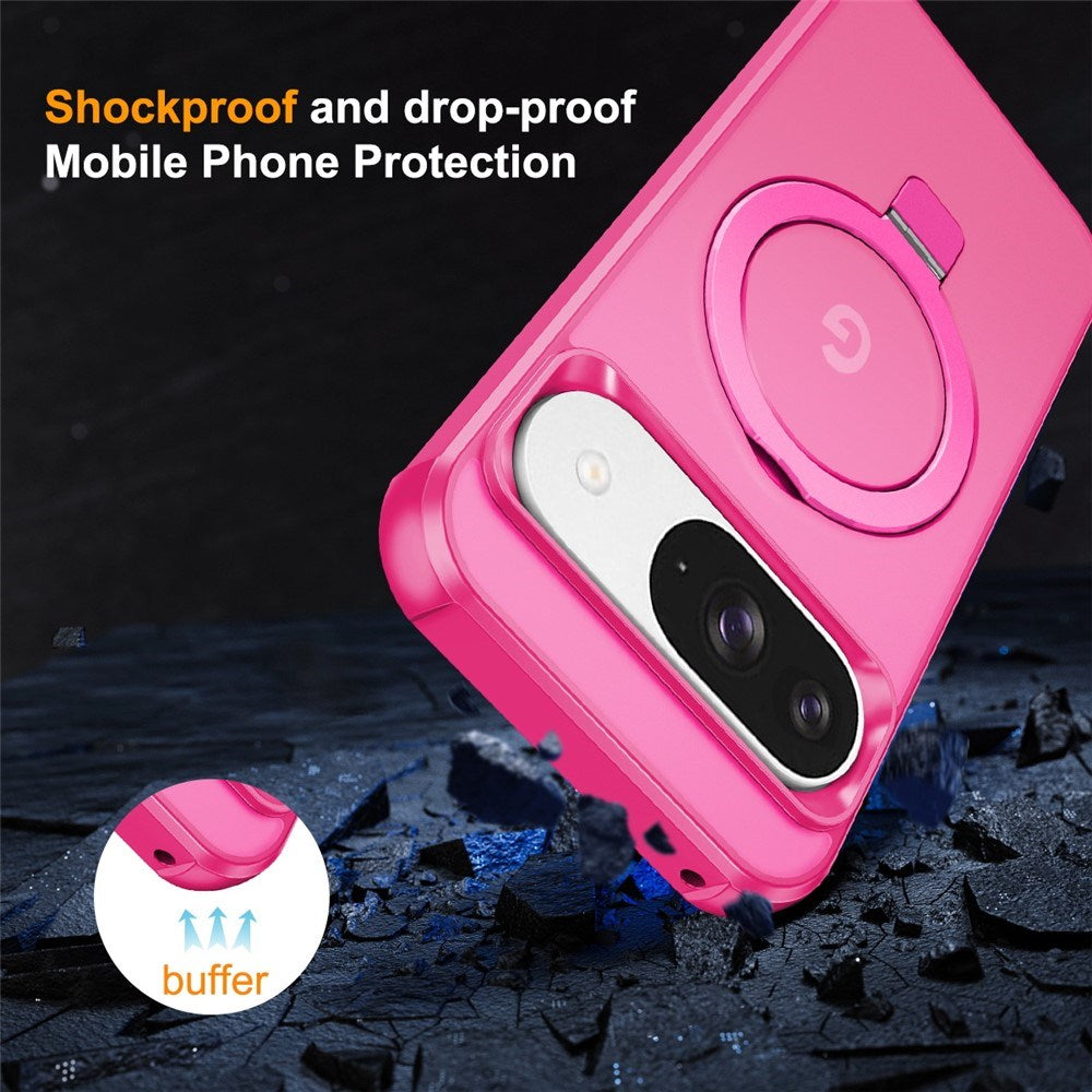 EIDERWOOD Google Pixel 10 / 10 Pro / 9 / 9 Pro Hybrid Deksel med Kickstand - MagSafe Kompatibel - Pink