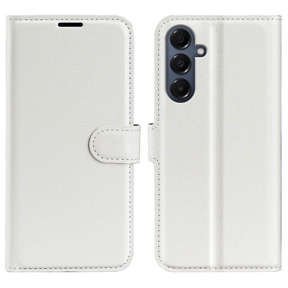 EIDERWOOD Samsung Galaxy A17 (5G) Litchi Kunstskinn Flip Deksel med Lommebok - Hvit