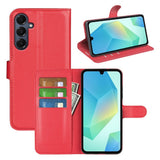 EIDERWOOD Samsung Galaxy A17 (5G) Litchi Kunstskinn Flip Deksel med Lommebok - Rød