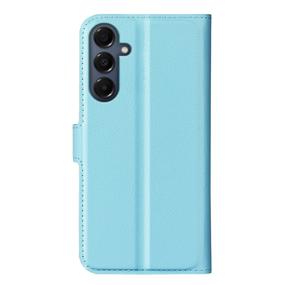 EIDERWOOD Samsung Galaxy A17 (5G) Litchi Kunstskinn Flip Deksel med Lommebok - Blå