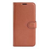 EIDERWOOD Samsung Galaxy A17 (5G) Litchi Kunstskinn Flip Deksel med Lommebok - Brun