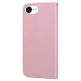 iPhone 17e / 16e Kunstskinn Flip Deksel m. Figur - Rosa