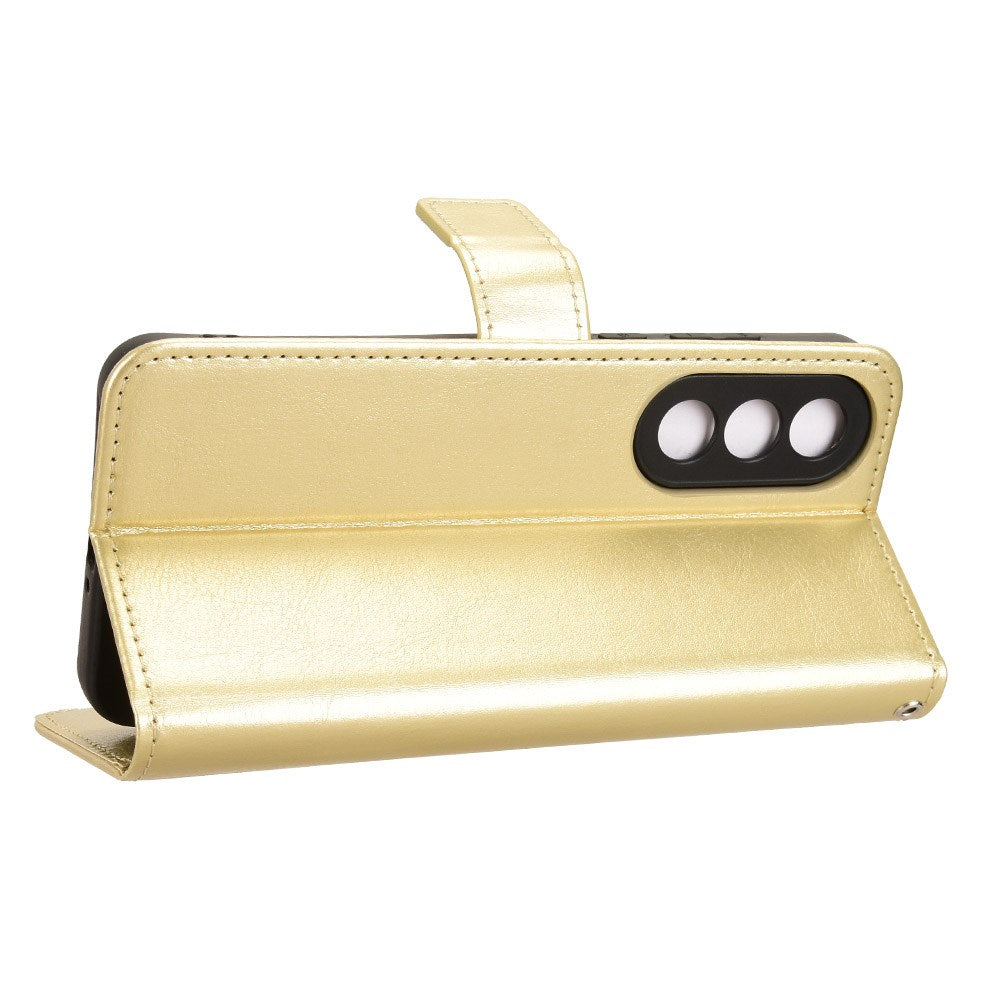 EIDERWOOD OnePlus Nord 5 Kunstskinn Flip Deksel m. Strop - Gull