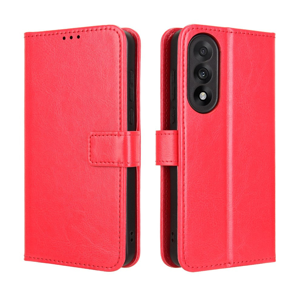 EIDERWOOD OnePlus Nord 5 Kunstskinn Flip Deksel m. Strop - Rød
