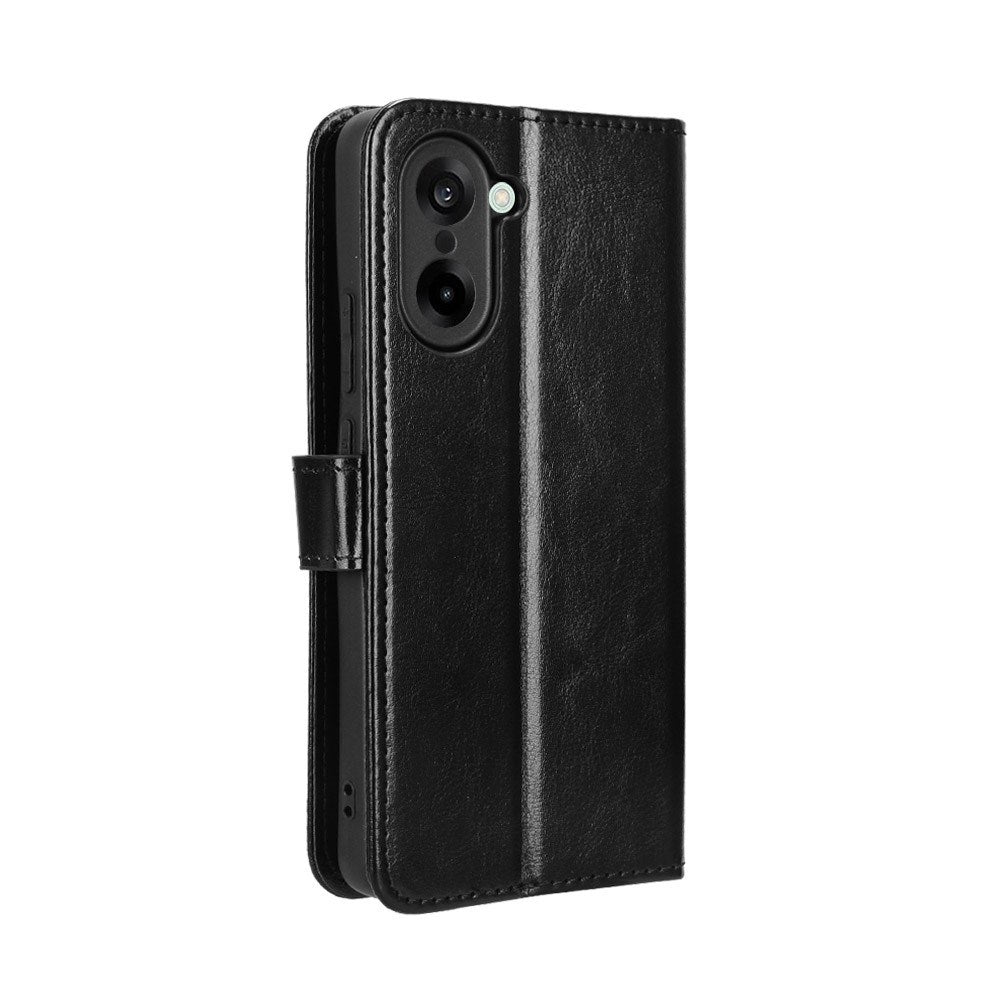 EIDERWOOD OnePlus Nord CE5 Kunstskinn Flip Deksel m. Strop - Svart