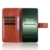 EIDERWOOD OnePlus Nord CE5 Kunstskinn Flip Deksel m. Strop - Brun