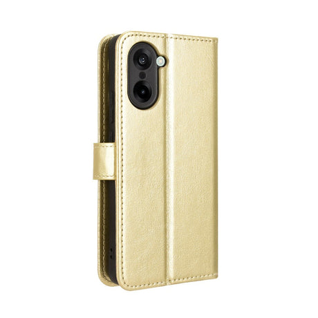 EIDERWOOD OnePlus Nord CE5 Kunstskinn Flip Deksel m. Strop - Gull