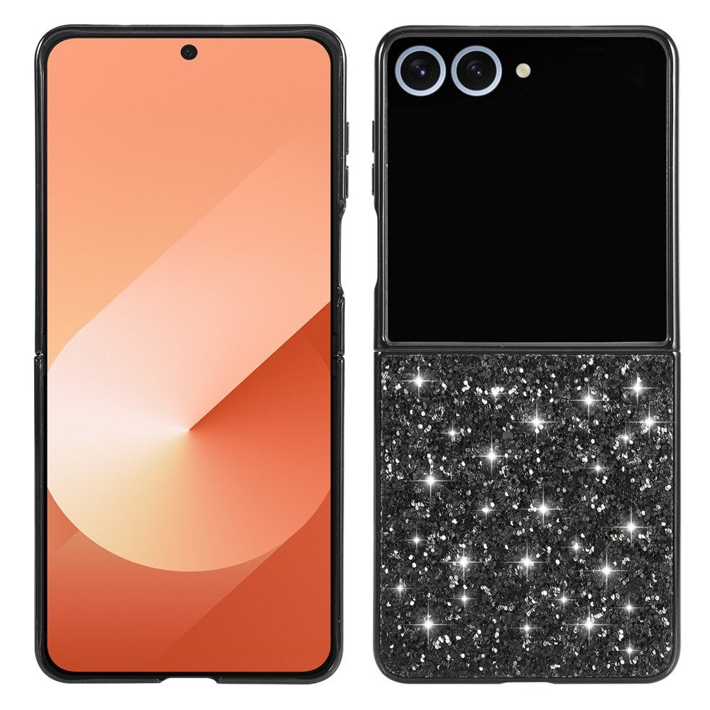 EIDERWOOD Samsung Galaxy Z Flip7 Glitter Deksel - Svart