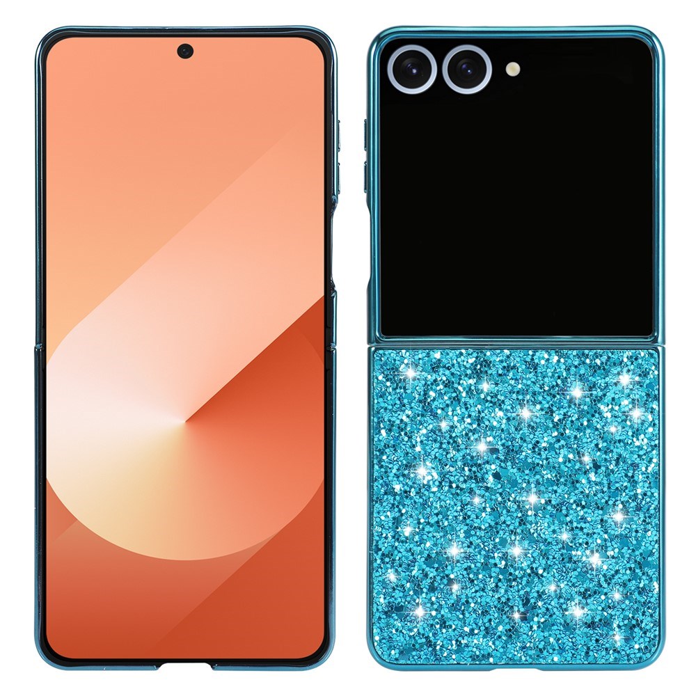 EIDERWOOD Samsung Galaxy Z Flip7 Glitter Deksel - Blå
