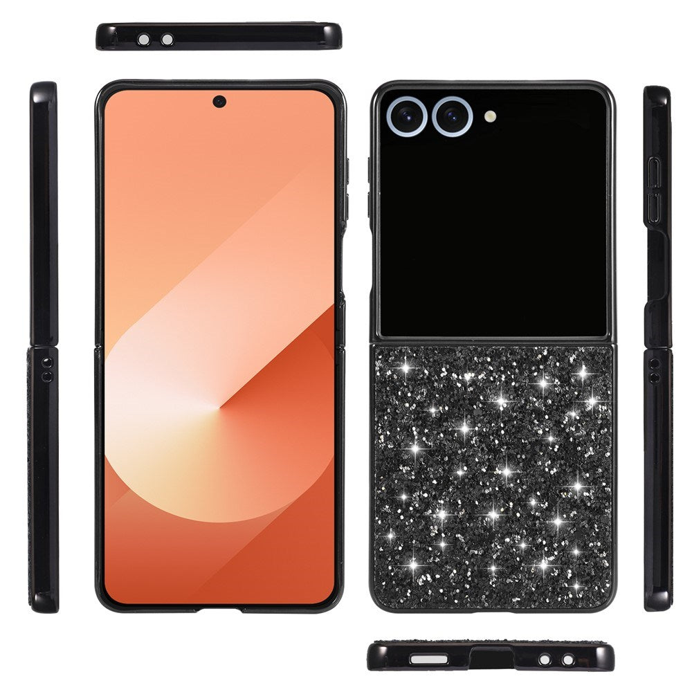 EIDERWOOD Samsung Galaxy Z Flip7 Glitter Deksel - Blå