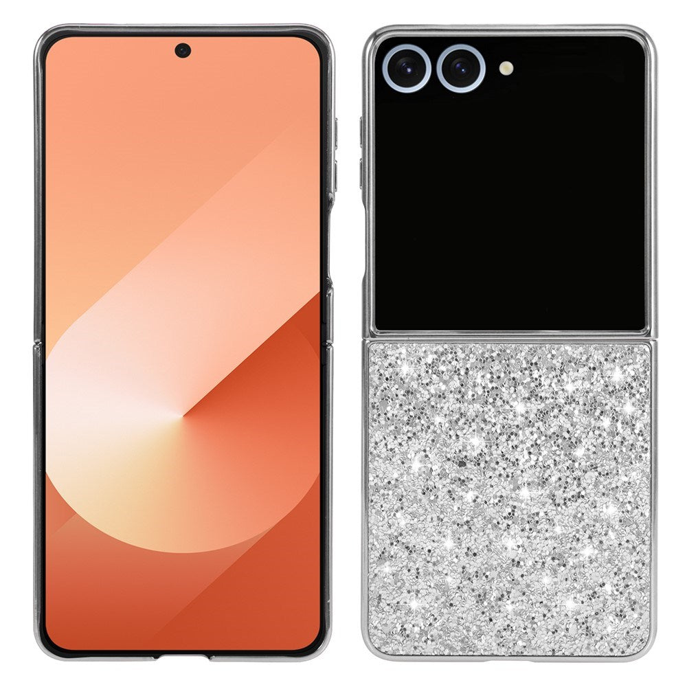 EIDERWOOD Samsung Galaxy Z Flip7 Glitter Deksel - Sølv