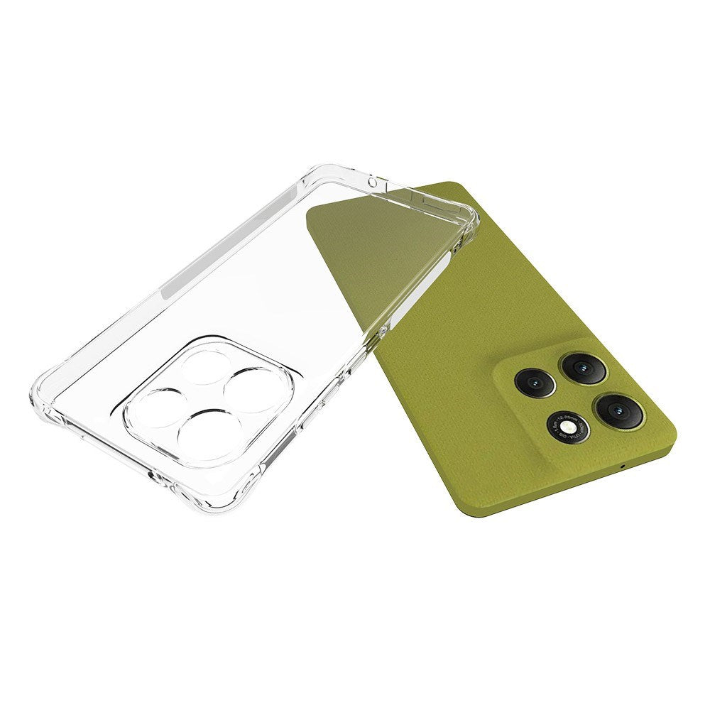 EIDERWOOD Motorola Moto G86 Plast Deksel med Støtdempende Hjørner - Gjennomsiktig
