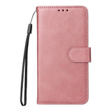EIDERWOOD iPhone 17 Pro 2-i-1 Kunstskinn Flip Deksel med Skjermbeskyttelsesglass - Rosa