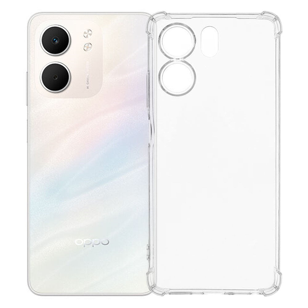 OPPO A5x (5G) / OPPO A5x (4G) EIDERWOOD Plast Deksel med Støtdempende Hjørner - Gjennomsiktig
