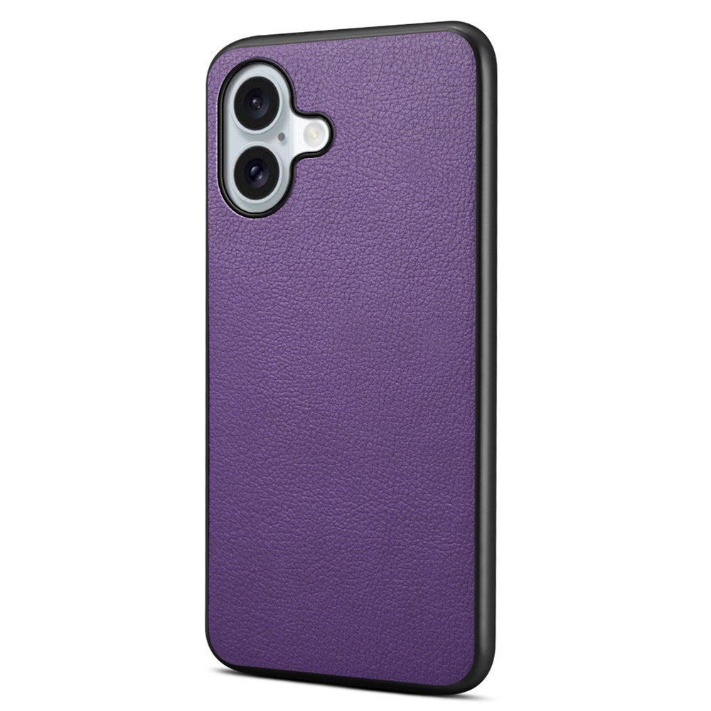 EIDERWOOD iPhone 17 Hybrid Plast Deksel med Skinntekstur – Lilla