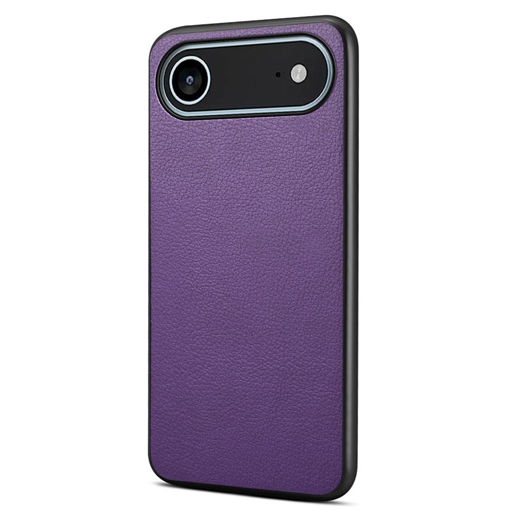 EIDERWOOD iPhone Air Hybrid Plast Deksel med Skinntekstur – Lilla