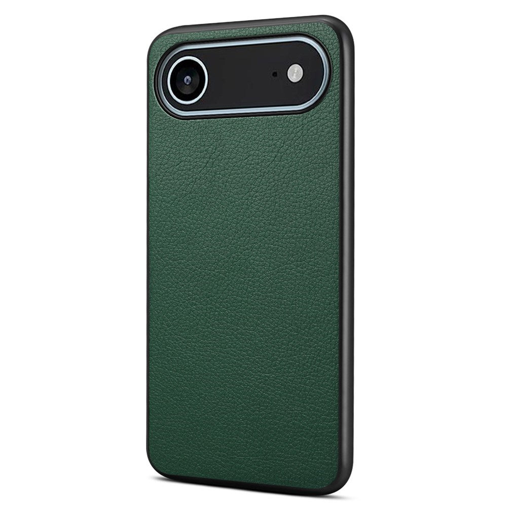 EIDERWOOD iPhone Air Hybrid Plast Deksel med Skinntekstur – Grønn