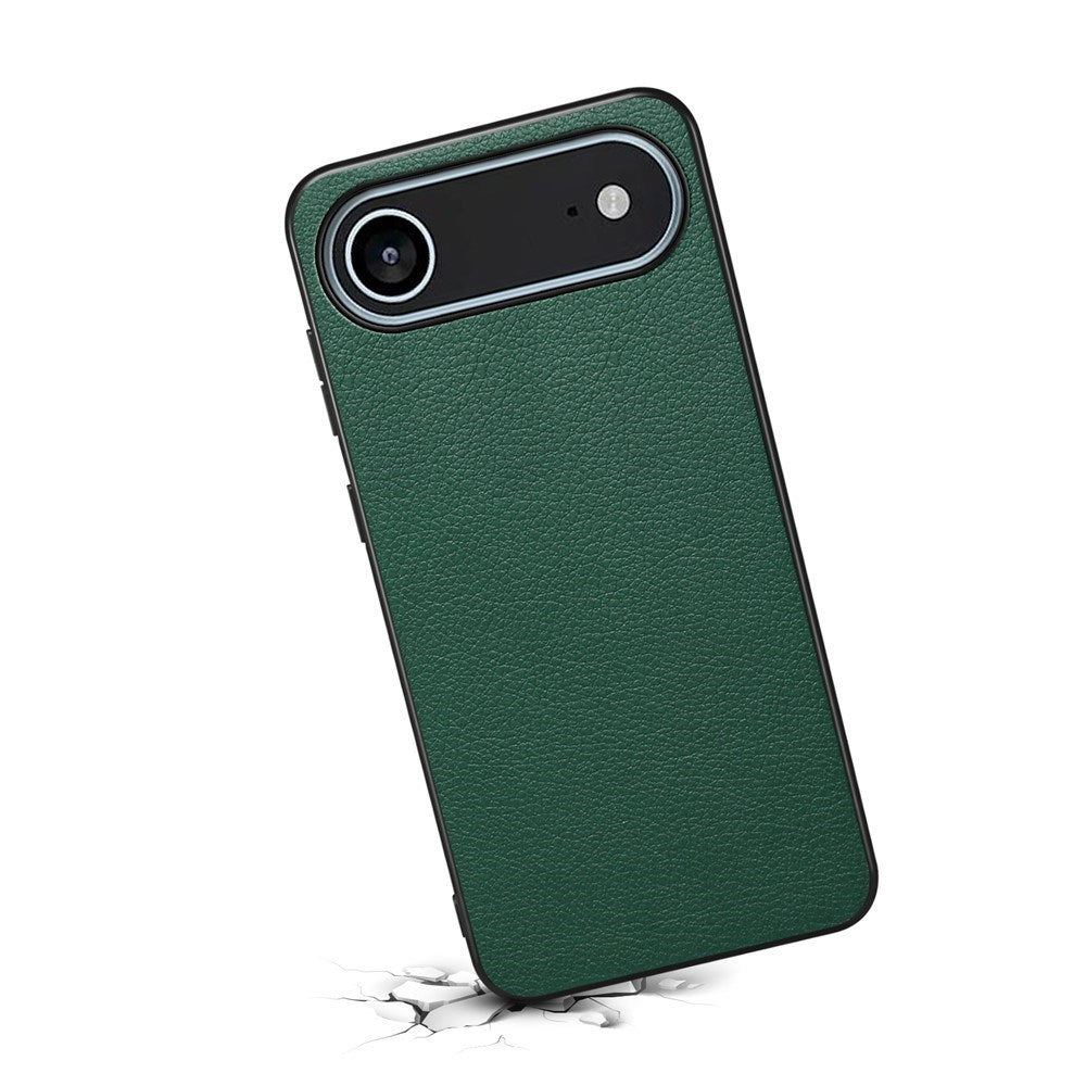 EIDERWOOD iPhone Air Hybrid Plast Deksel med Skinntekstur – Grønn