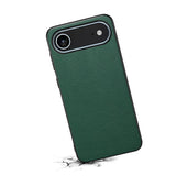 EIDERWOOD iPhone Air Hybrid Plast Deksel med Skinntekstur – Grønn